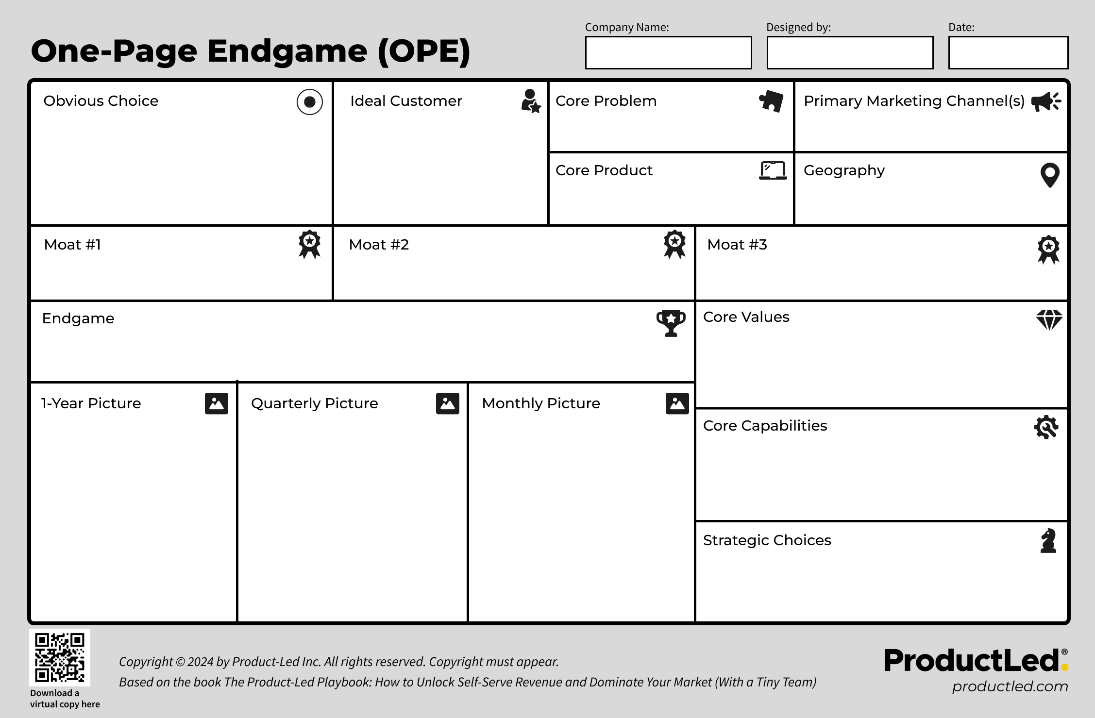 One-Page Endgame Canvas