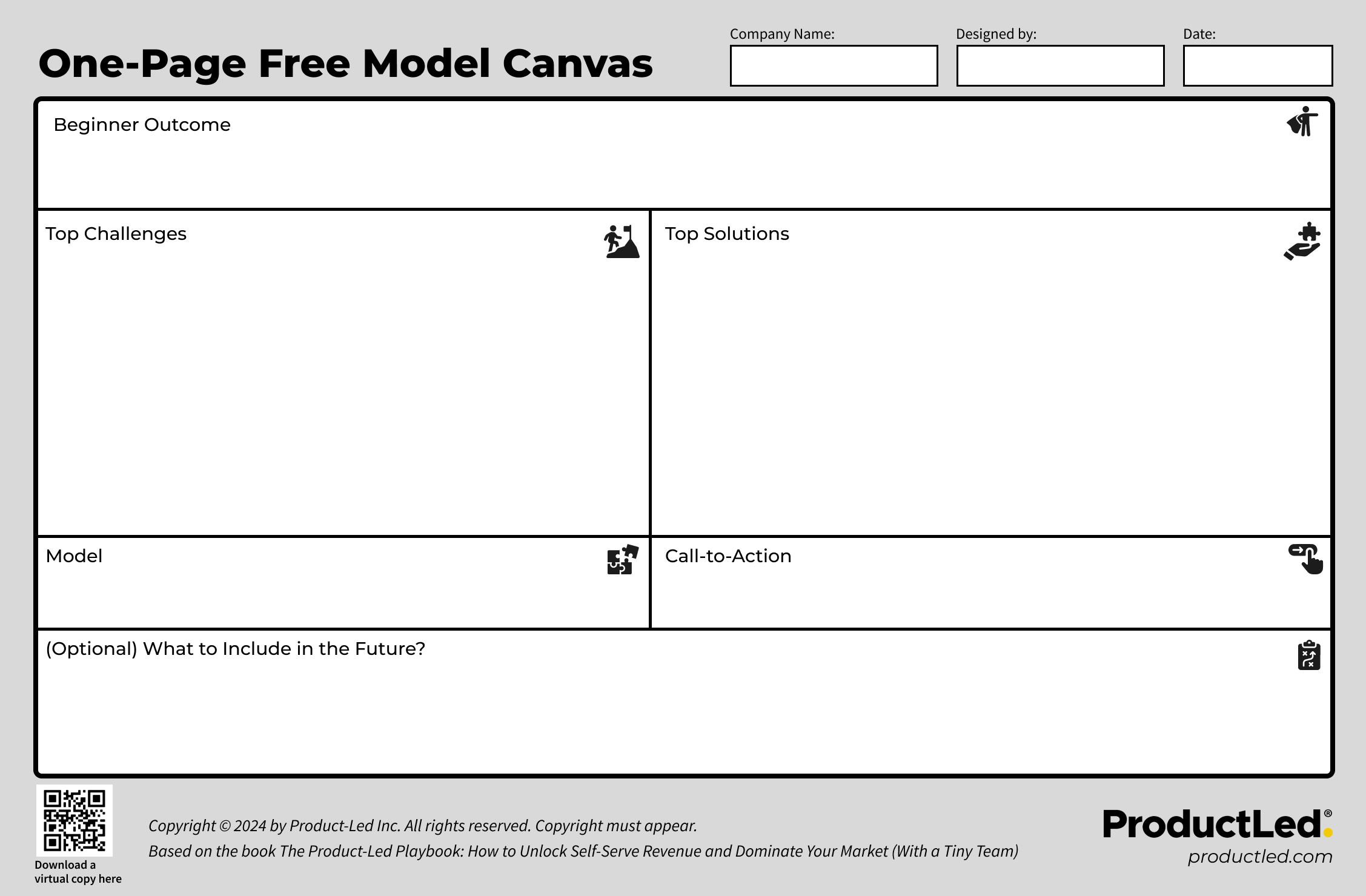 One-Page Free Model Canvas