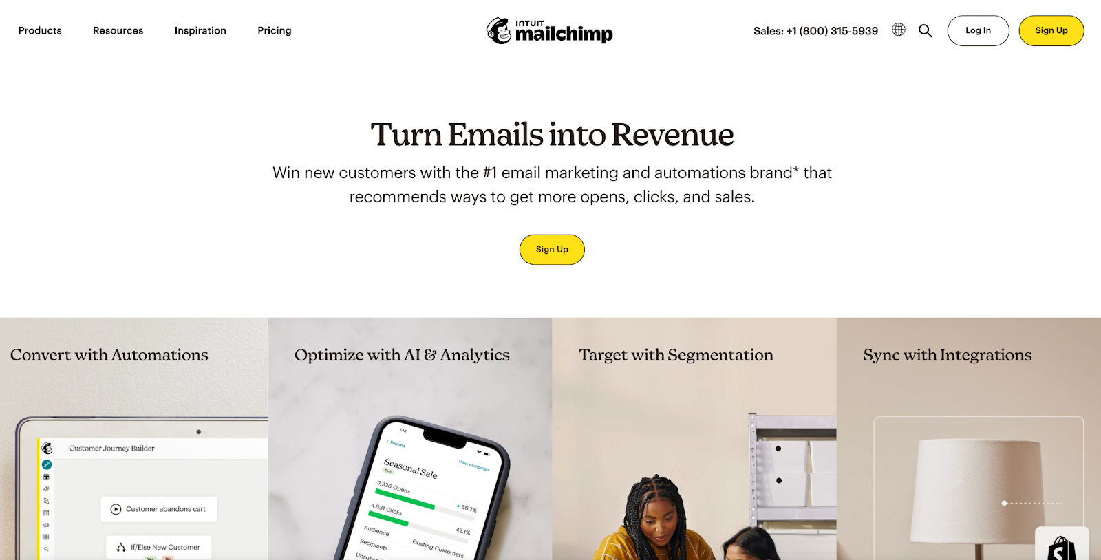 Mailchimp website
