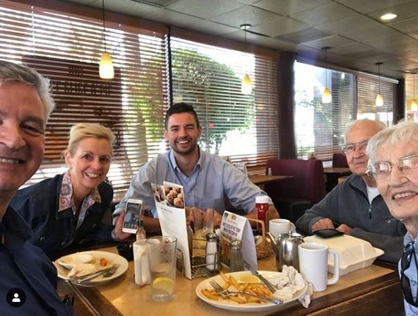 Wes' grandparents in Orange County