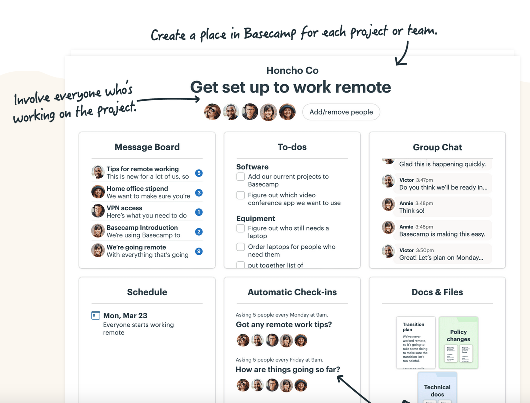 Basecamp's directional cues