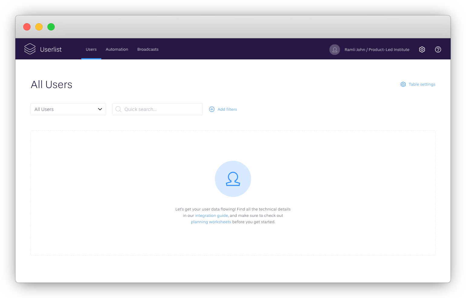 Userlist's integration guide