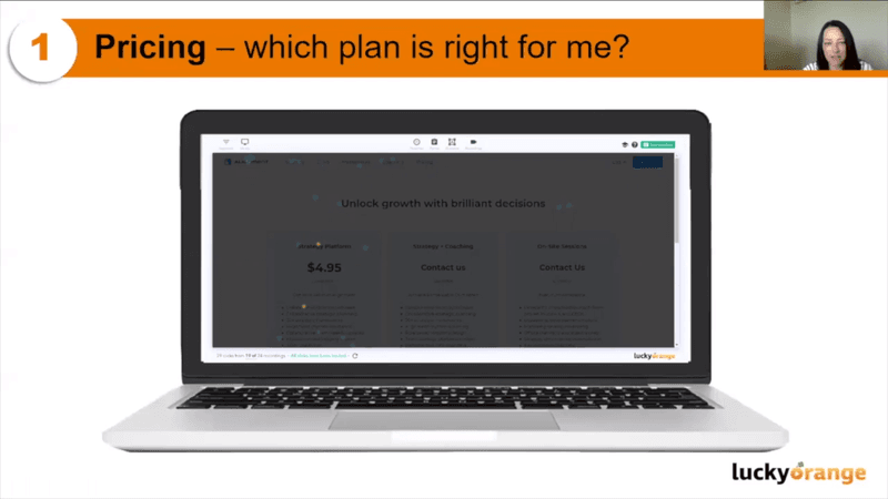 Lucky Orange Clicks Heatmap