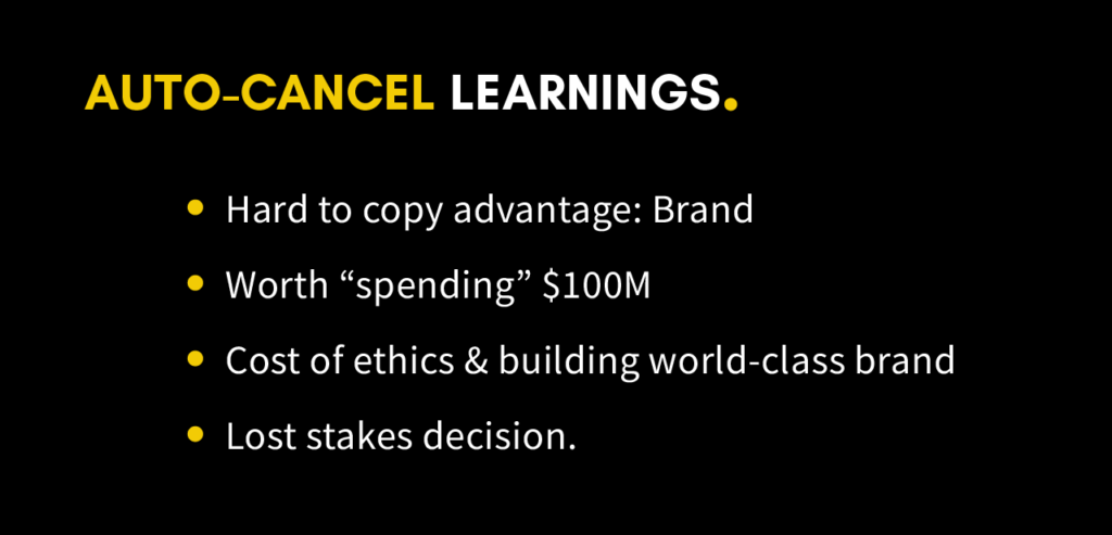 Learnings from Auto-cancel