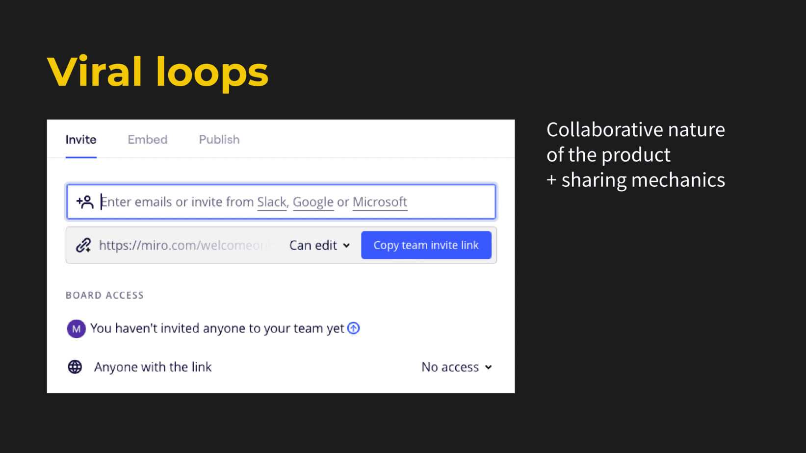 viral loops to assist PLG