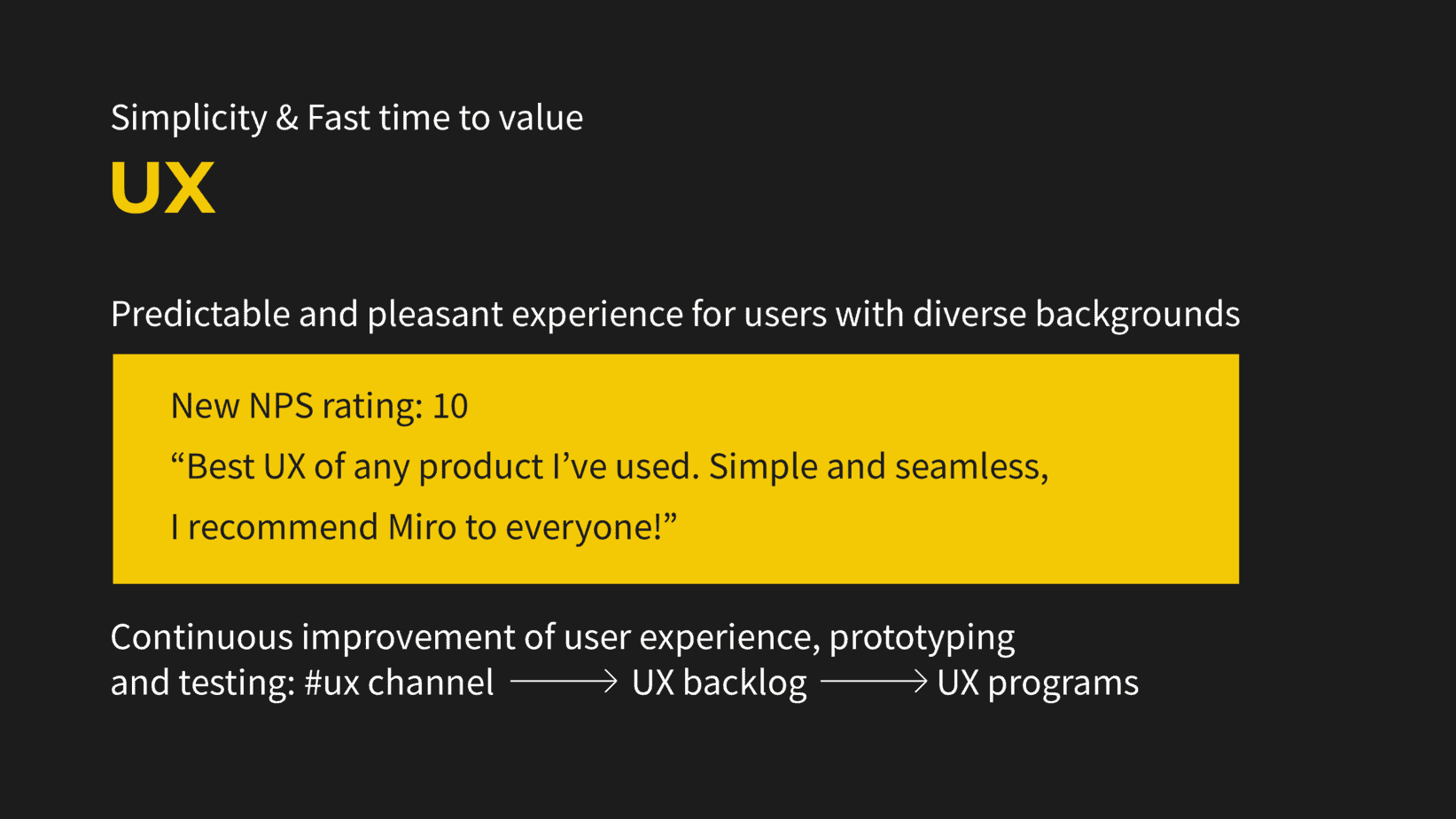 Simplicity and fast time to value