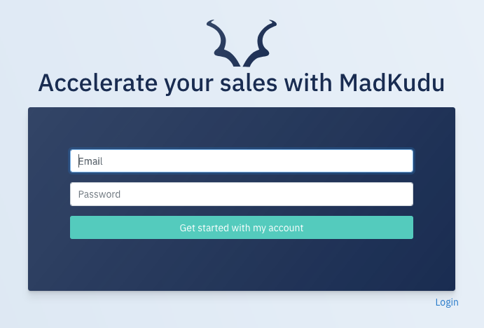 MadKudu sign up process