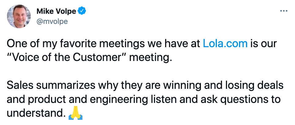 Mike Volpe on Twitter