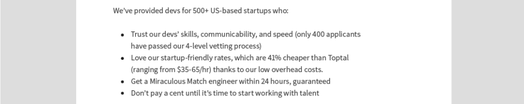 Product Led Cold Email Example