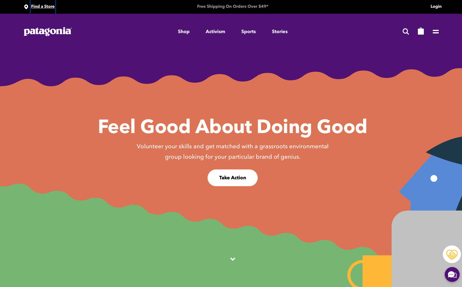 Patagonia storytelling content