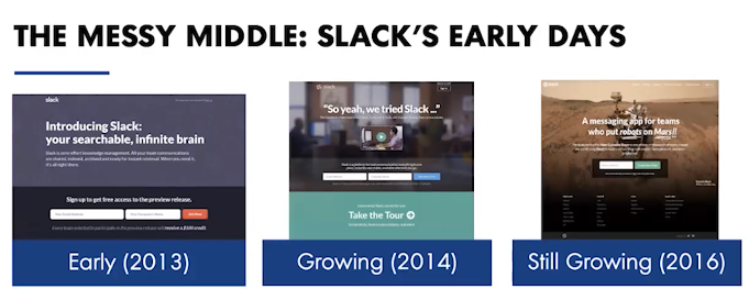 Slack's early days