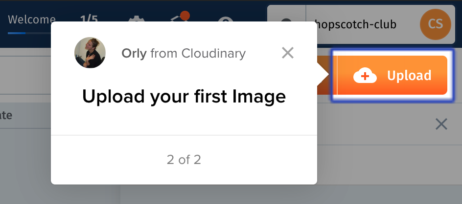 Cloudinary product tour 