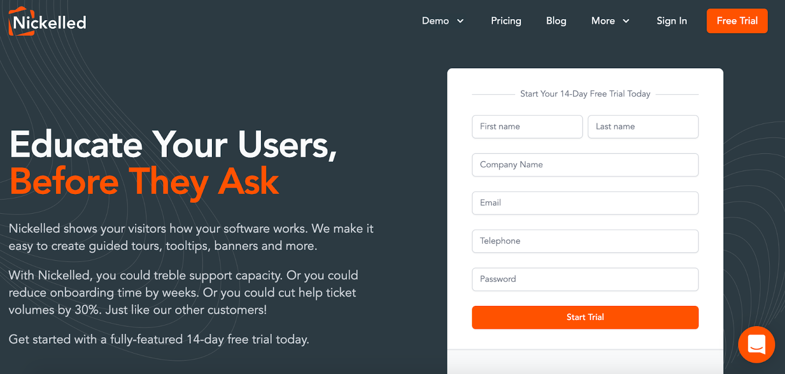 Nickelled product tour tool