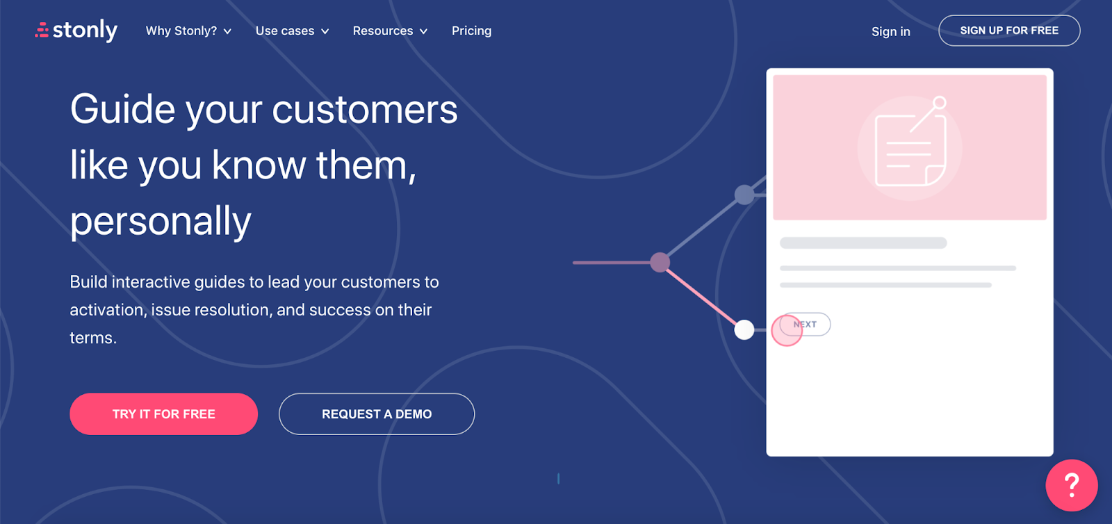 Stonly product tour tool