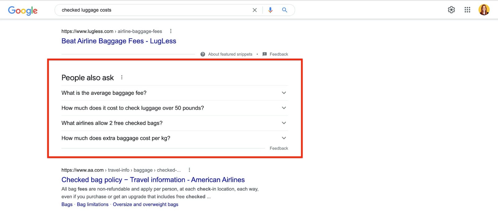 Google related searches for SaaS SEO