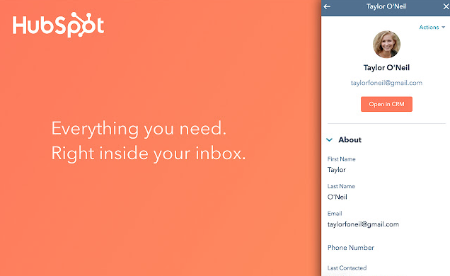 Hubspot's Chrome Extension tool is an example of how the product-led growth model, New Product, can help make the core product even easier to use.