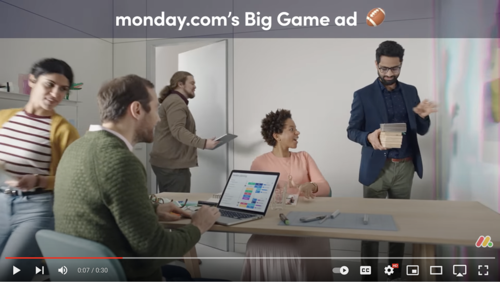 monday.com YouTube Ad