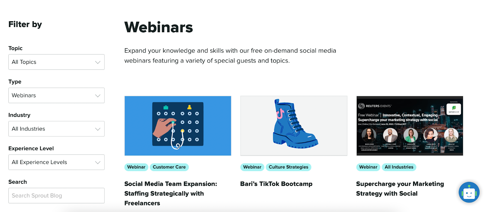 how to improve the customer onboarding process with Sprout Social on-demand learning content