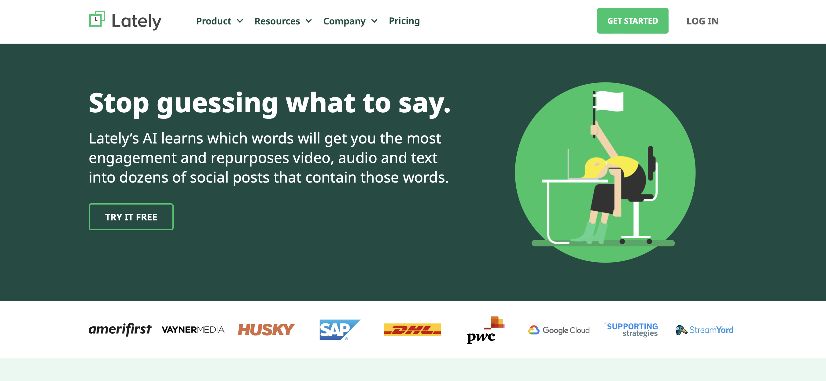 Lately’s AI homepage