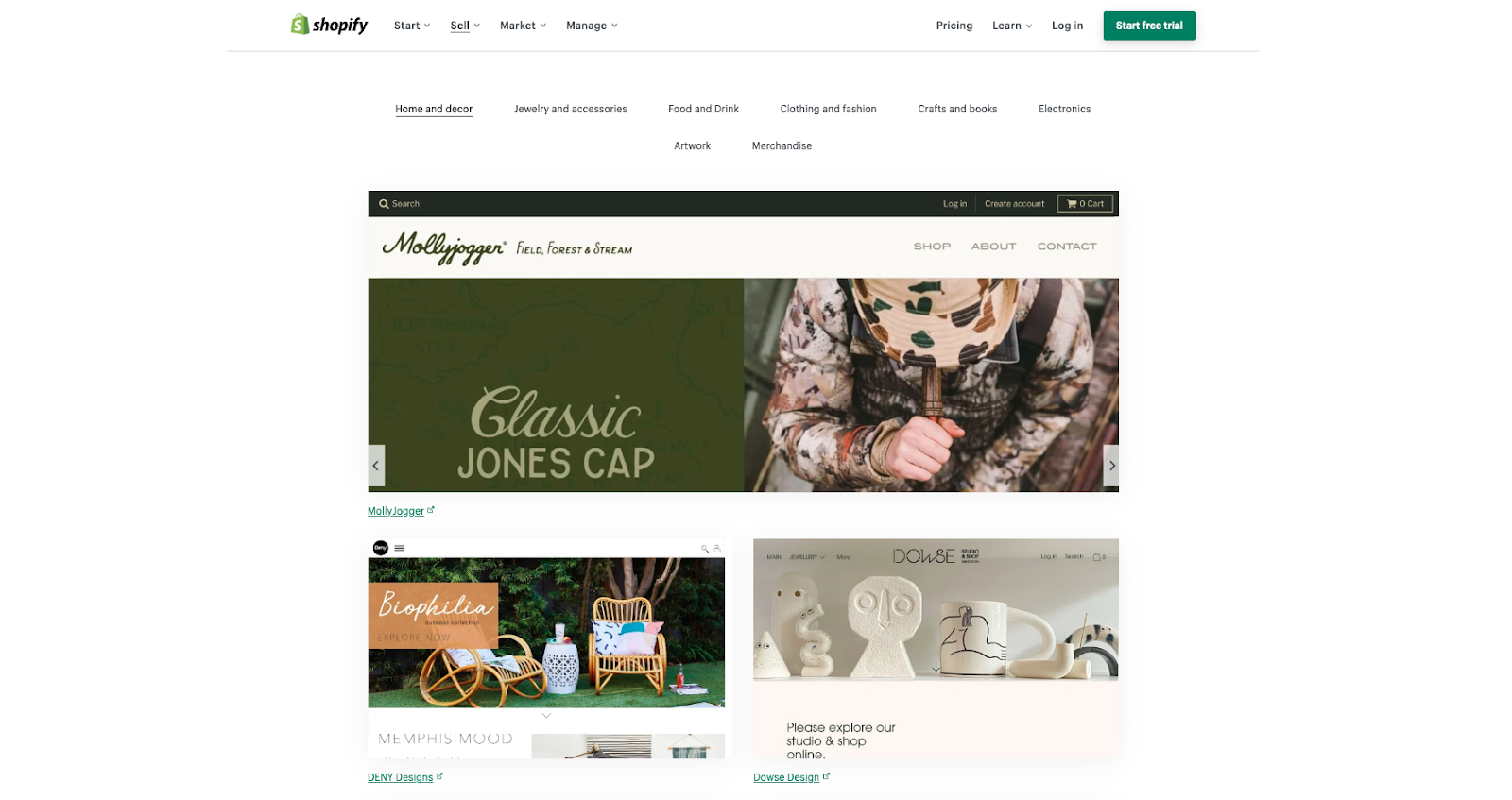 Shopify's online stores example