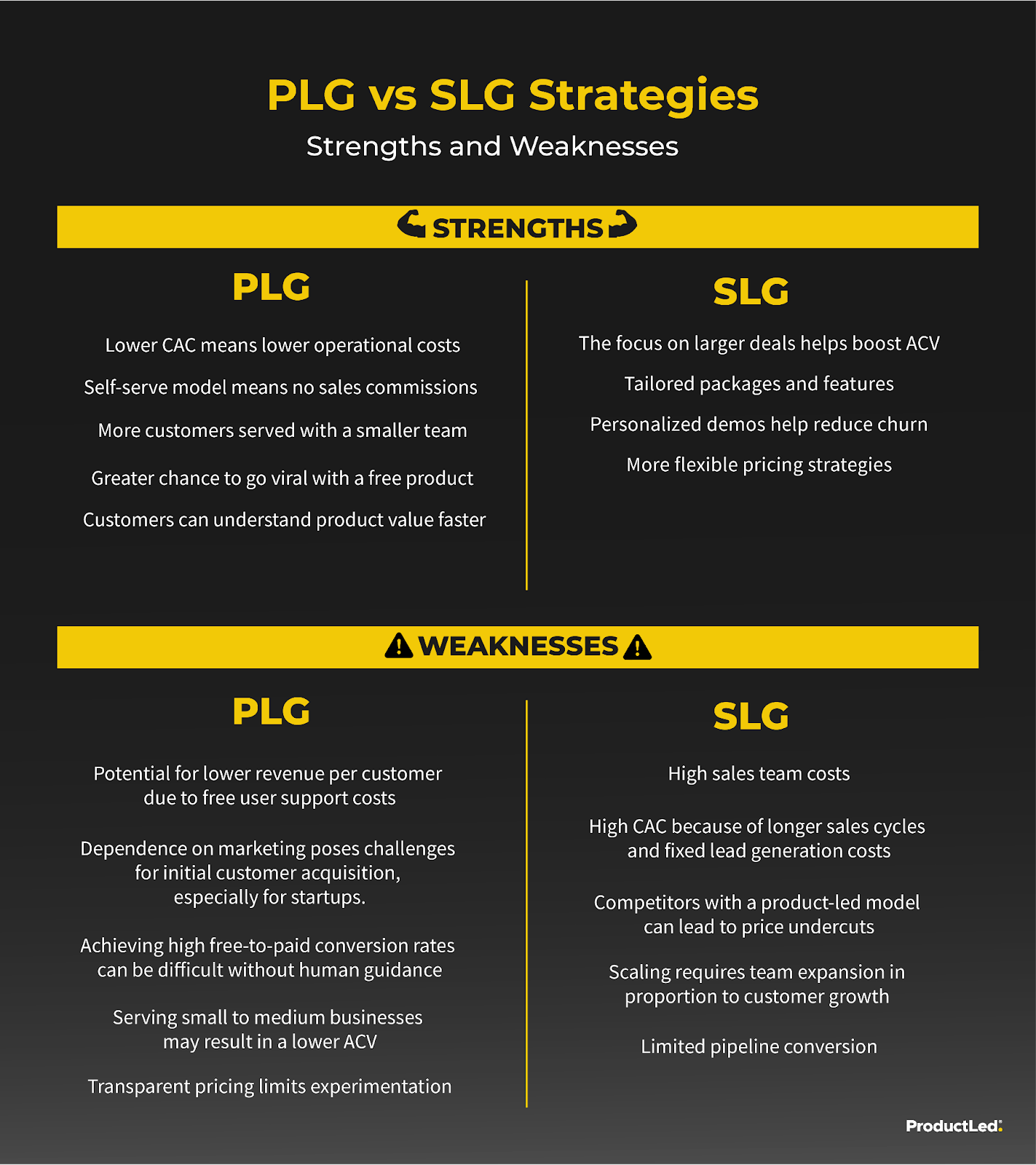 PLG vs SLG strategies