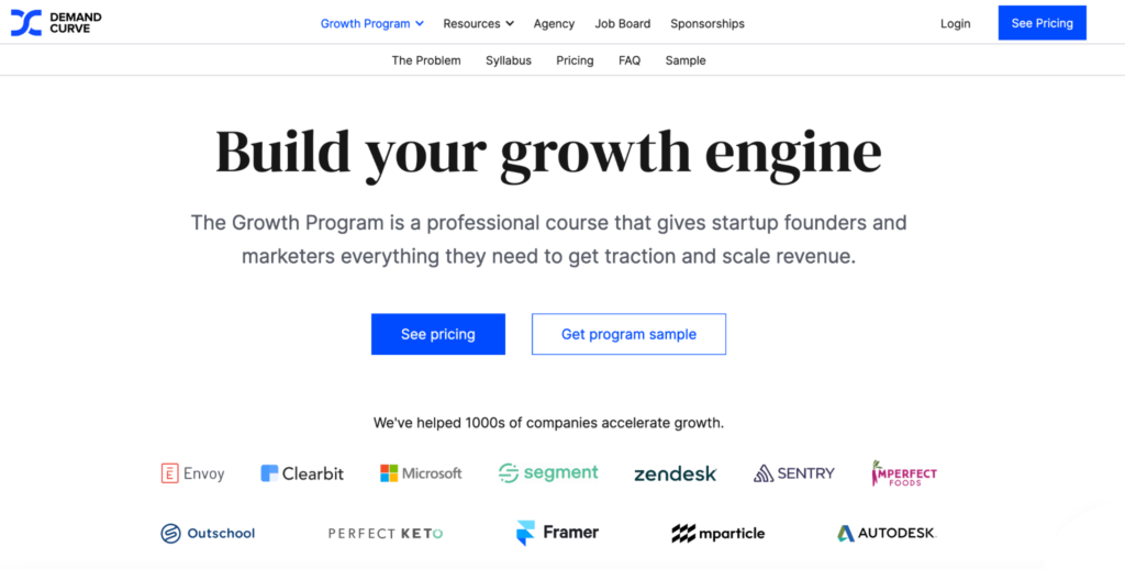 Demand Curve: The Growth Program