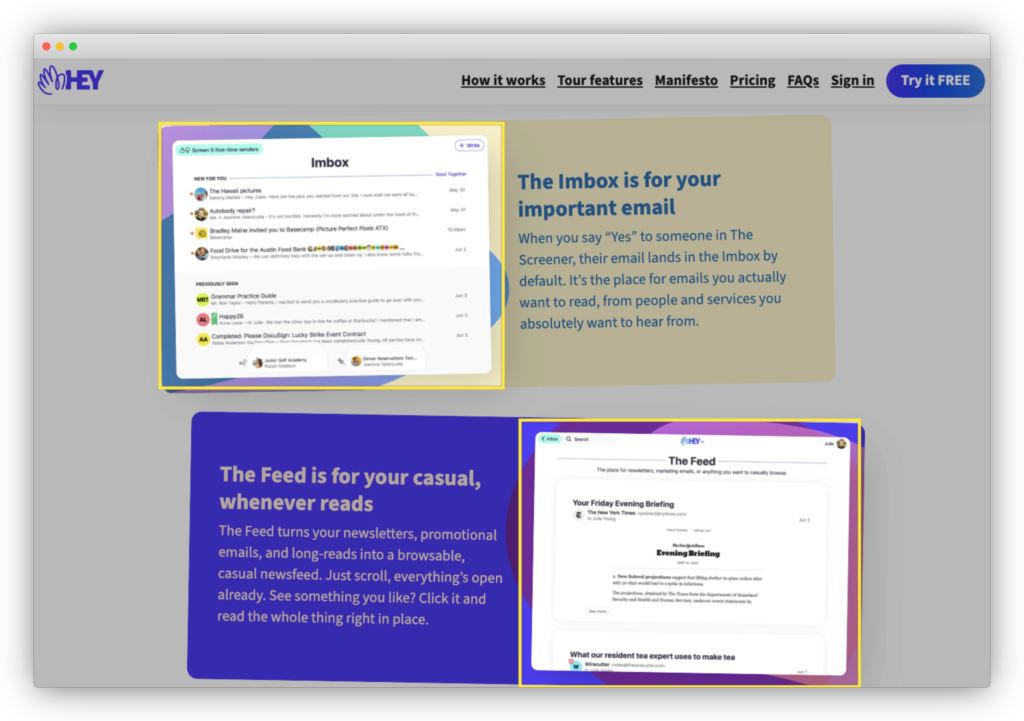 Hey's product images