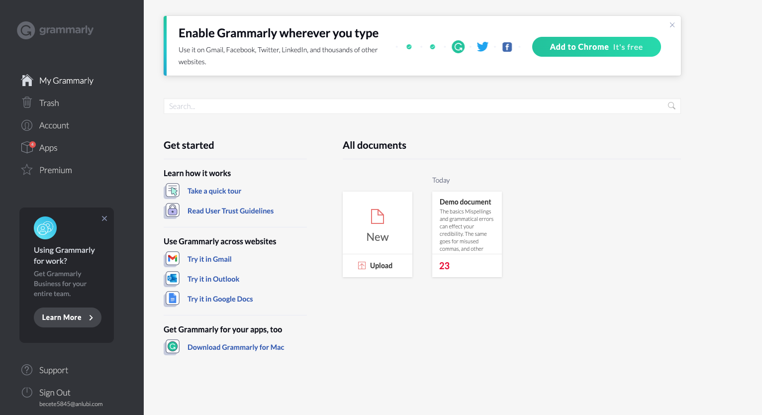 Grammarly Web App