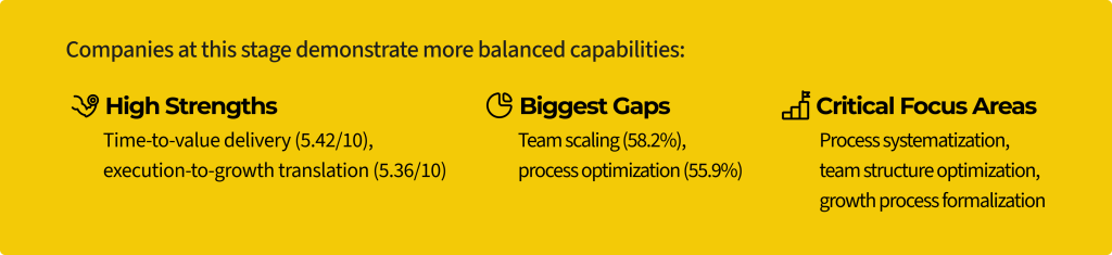 Strengths, gaps and focus areas for scaling self-serve revenue companies