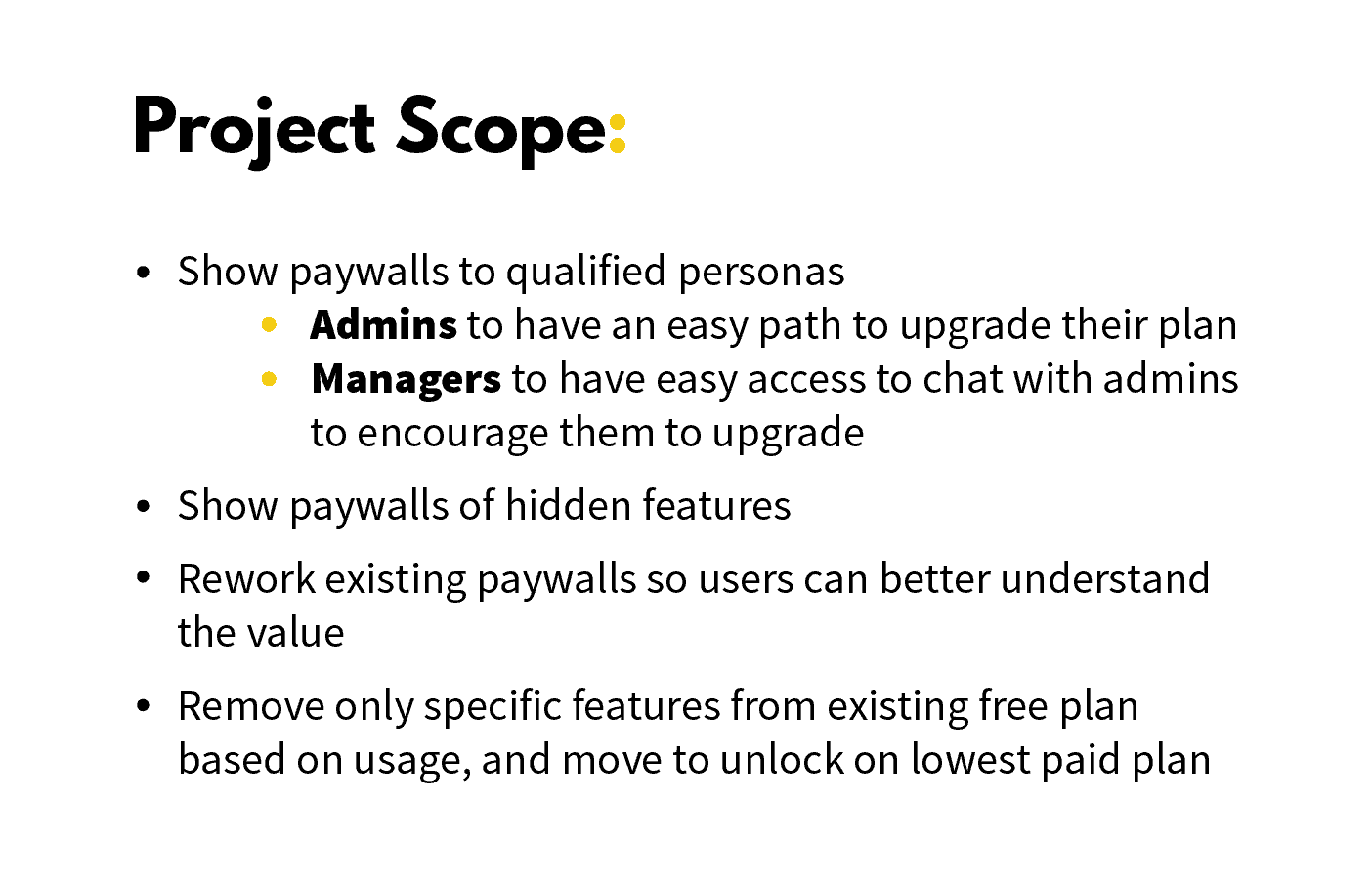 Product Expansion Product Scope example