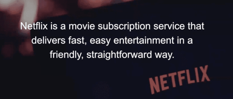Netflix's product vision