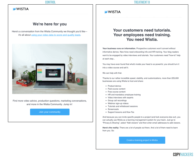 wistia user onboarding emails