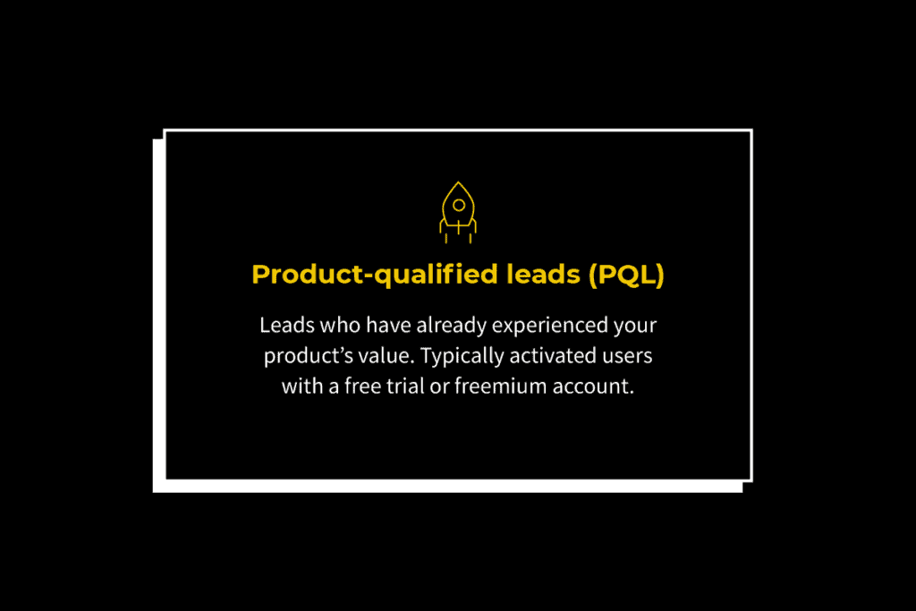 Product-Qualified Leads (PQLs)