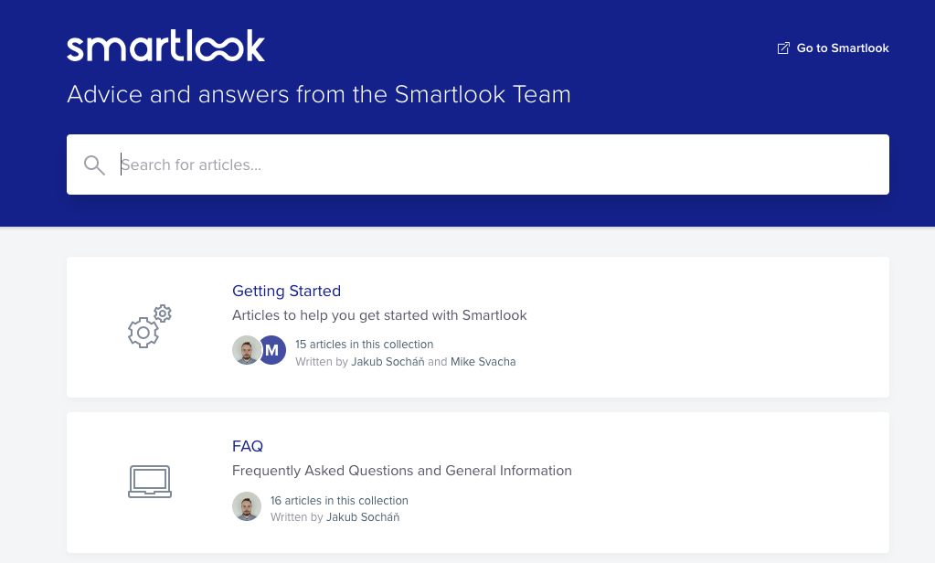 Smartlook Documentation with FAQ